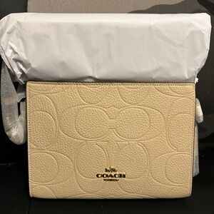 Coach Cream Leather Wallet